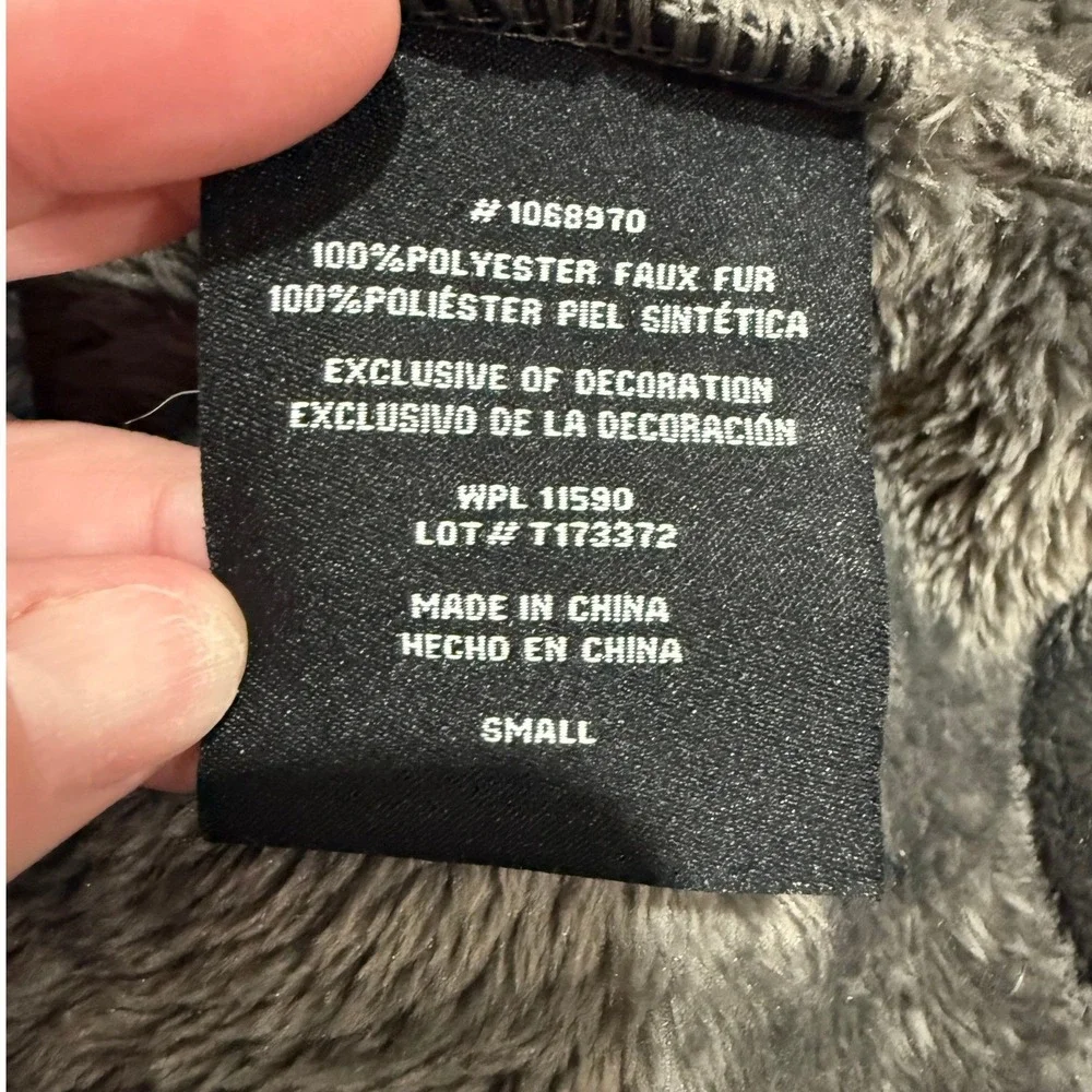 32 Degrees Heat Womens Faux Fur Fleece Jacket Full Zip Gray Size Small - Picture 5 of 5